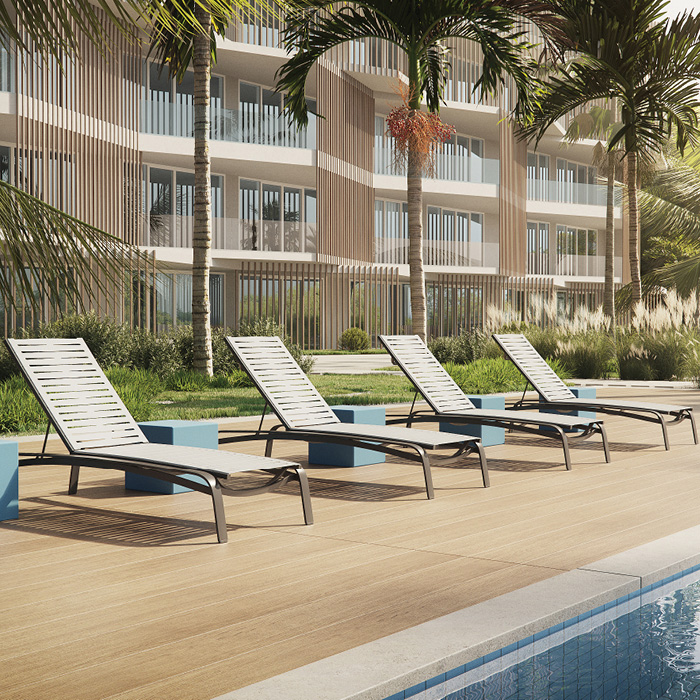 Tropitone Laguna Beach EZ Span Chaise Lounge Pool Set - TT-LAGUNABEACH-SET1