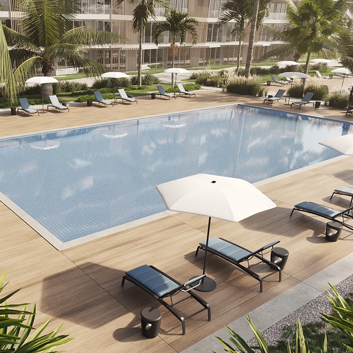 Laguna aluminum spa chair with padded sling seating