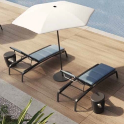Tropitone Laguna Beach Padded Sling Chaise Lounge Set for 2 - TT-LAGUNABEACH-SET3