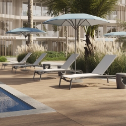 Tropitone Laguna Beach Sling Chaise Lounge Outdoor Furniture Set - TT-LAGUNABEACH-SET2