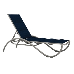 Tropitone La Scala Padded Sling Armless Chaise Lounge - 330732PS
