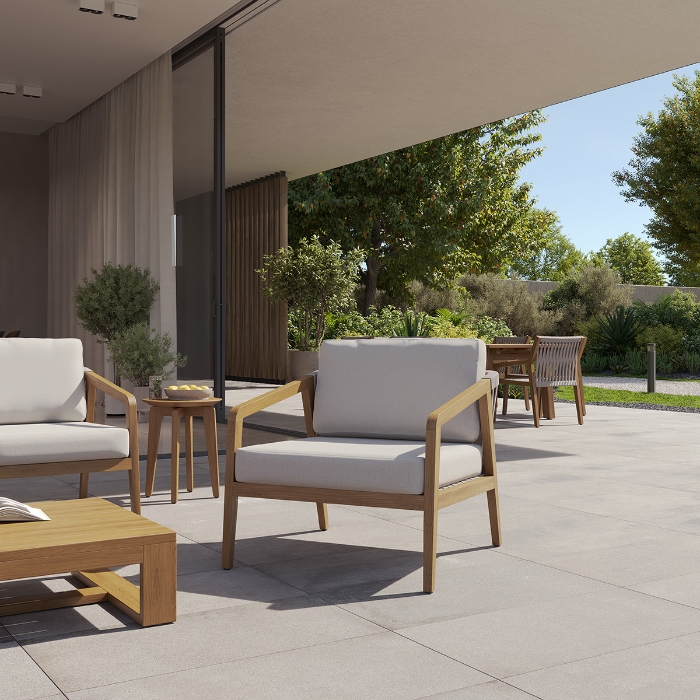 Lido Teak Lounge Chair lifestyle