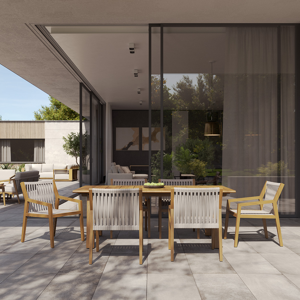Lido Teak Dining Set | Tropitone at ForPatio.com