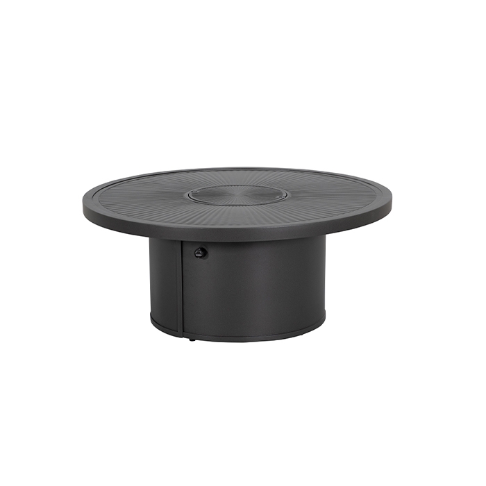 Tropitone Linea 42" Round Match Light Fire Pit Table - 18"H - 262042FPL-18