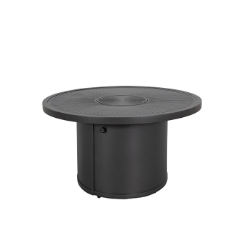 Tropitone Linea 42" Round Match Light Fire Pit Table - 24"H - 262042FPL-24