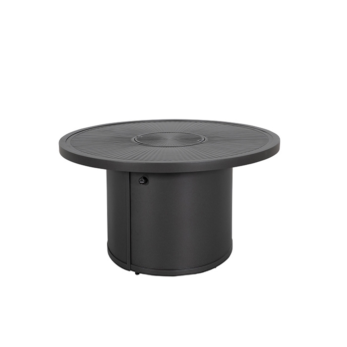 Tropitone Linea 42" Round Match Light Fire Pit Table - 24"H - 262042FPL-24