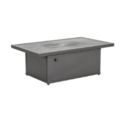 Tropitone Linea 50" x 30" Match Light Fire Pit Table - 18"H - 262053FPL-18