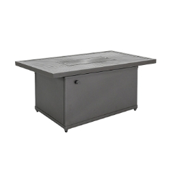 Tropitone Linea 50" x 30" Match Light Fire Pit Table - 24"H - 262053FPL-24