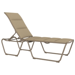 Tropitone Millennia Padded Sling Armless Chaise Lounge - ADA Compliant - 221732PS-18