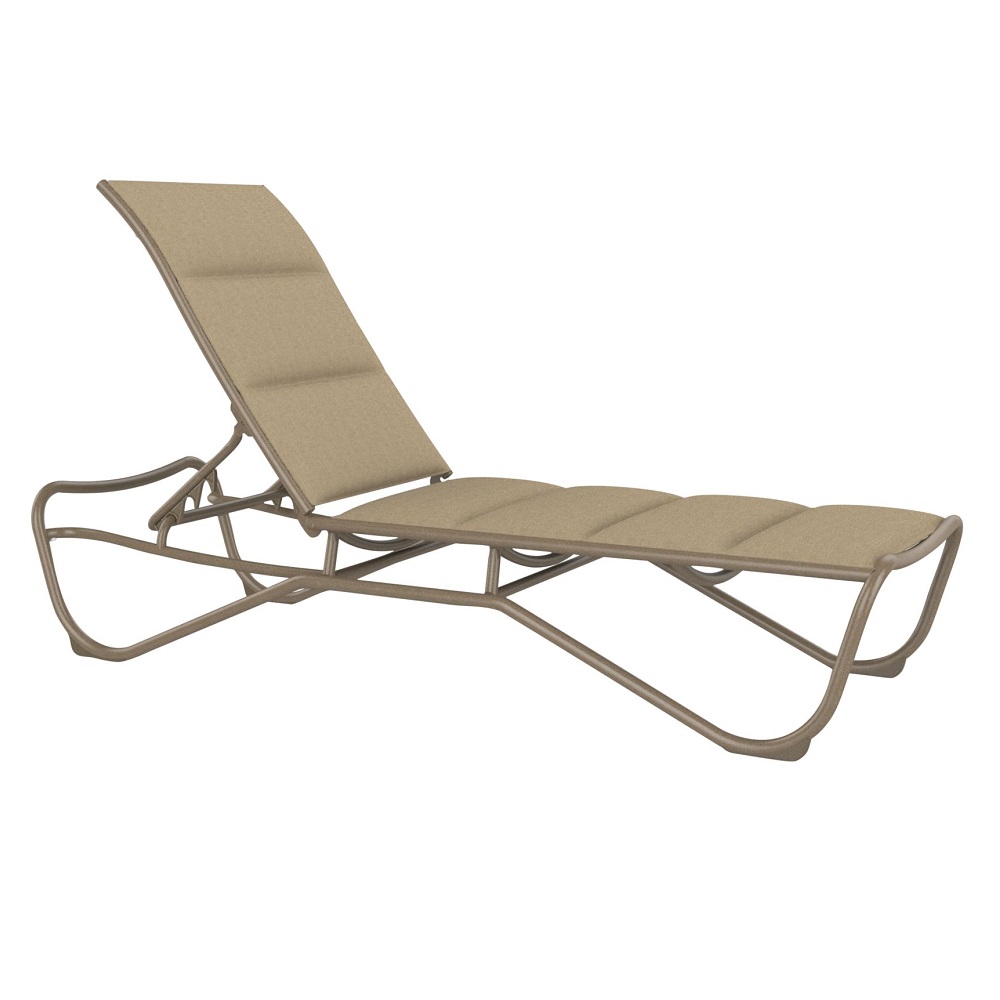 Tropitone Millennia Padded Sling Armless Chaise Lounge - 241533PS