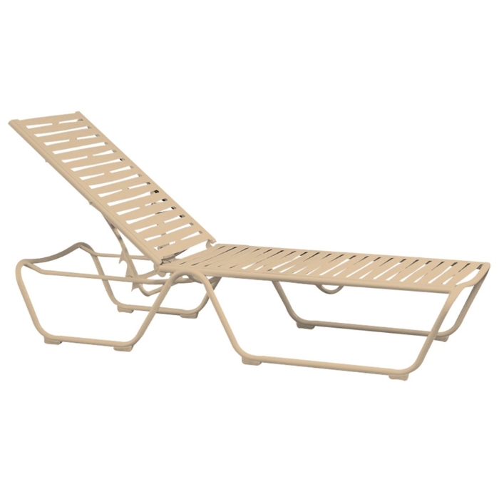 Tropitone Millennia EZ Span Ribbon Armless Chaise Lounge - ADA Compliant - 9532RB-18