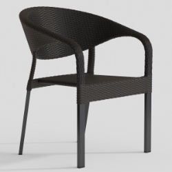 Tropitone Montara Wicker Stacking Dining Chair - 10A2324WS