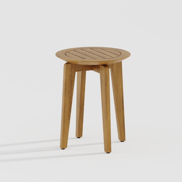 Tropitone Teak Platon 16" Round Side Table