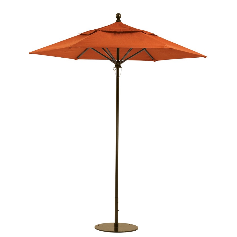 Tropitone Portofino III 6' Hexagon Manual Lift Umbrella - JH006MS