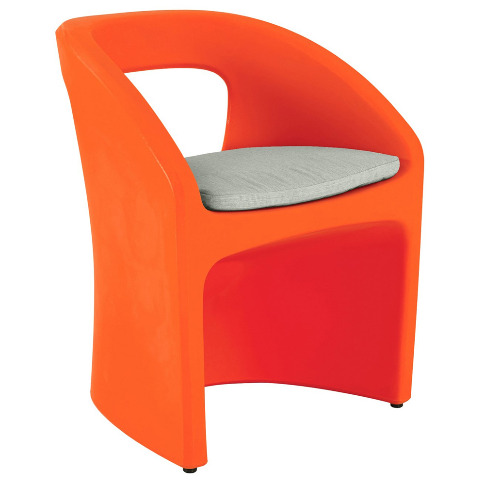 Tropitone Radius Dining Chair with Seat Pad and  10 lbs. Weight - 3B172405WT