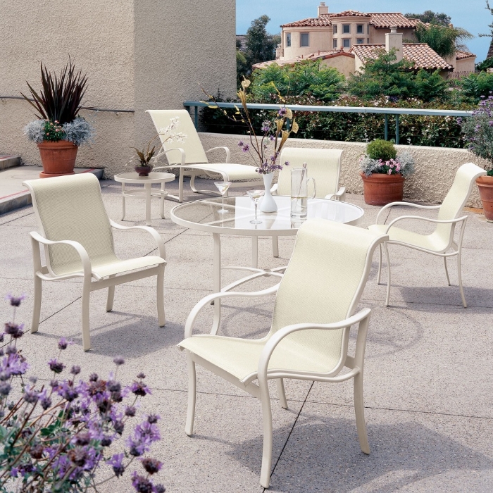 Tropitone Shoreline Sling Outdoor Dining Set for 4 - TT-SHORELINE-SET2