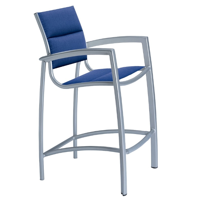 South Beach Padded Sling Stationary Bar Stools