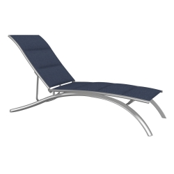 Tropitone South Beach Padded Sling Elite Armless Chaise Lounge - 241432PS