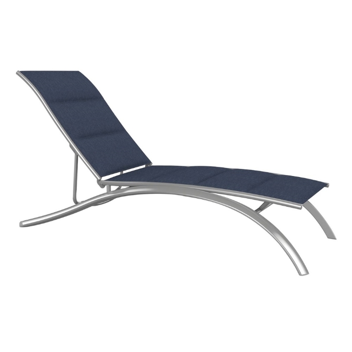Tropitone South Beach Padded Sling Elite Armless Chaise Lounge - 241432PS