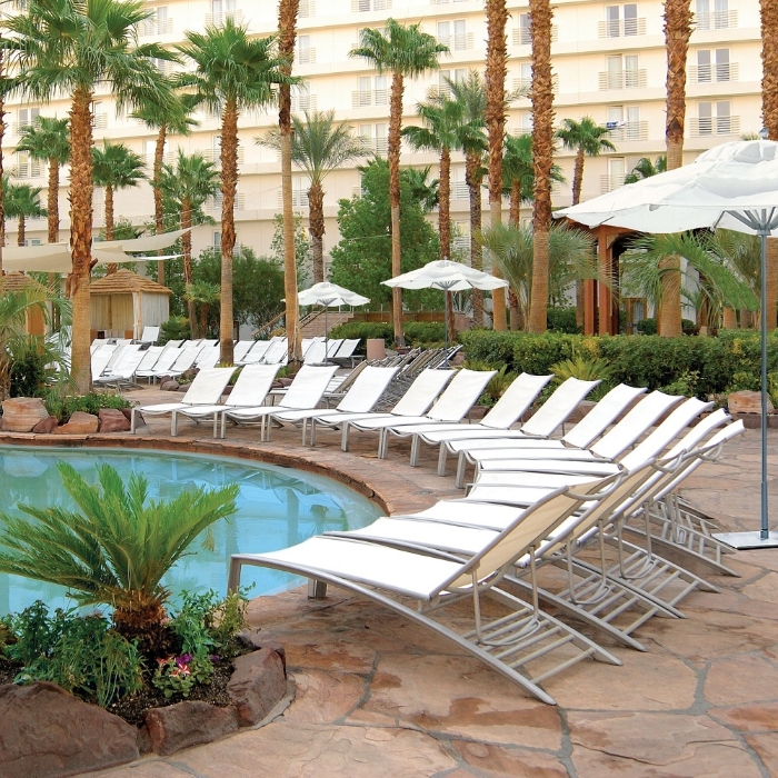 south beach aluminum chaise with sling seating