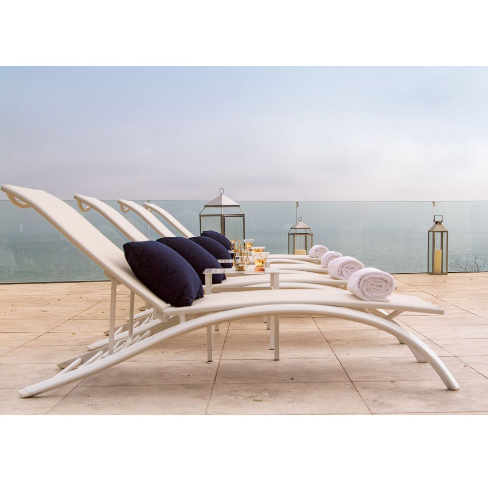 Tropitone aluminum chaise with sling seating