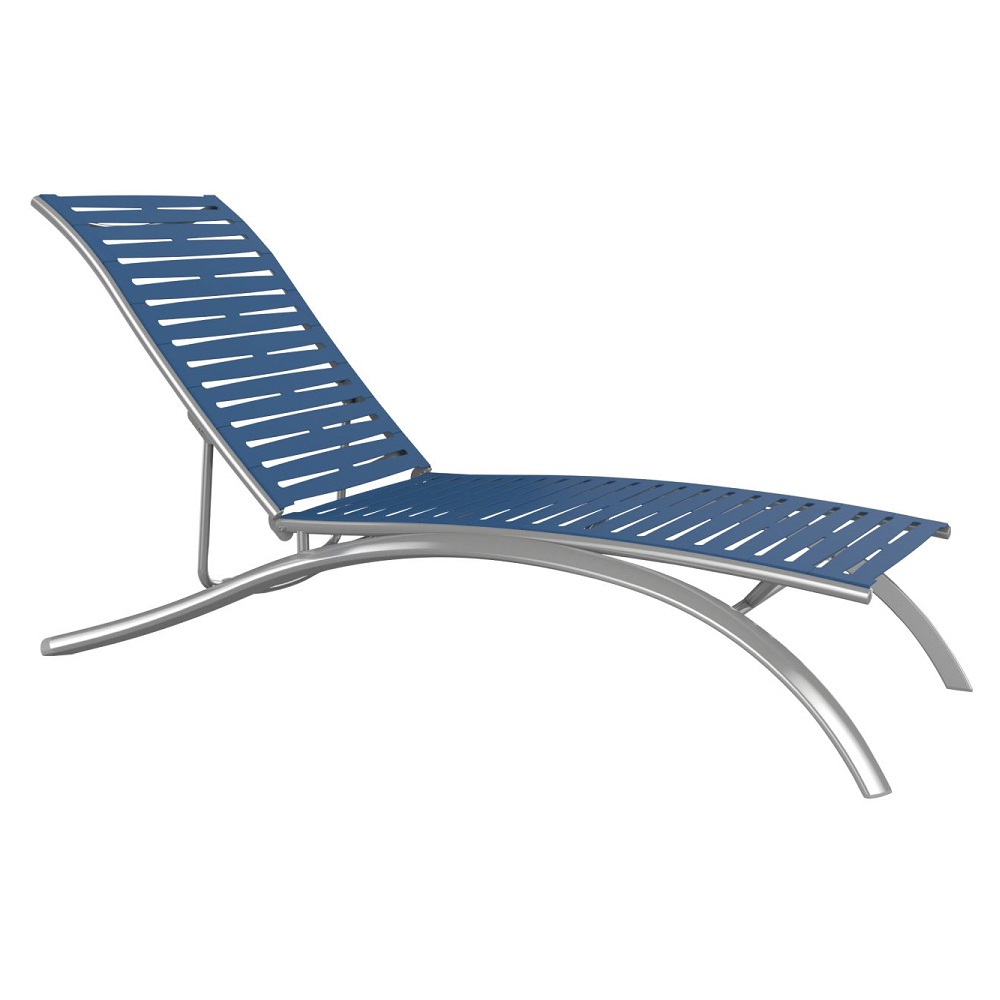 Tropitone South Beach EZ Span Ribbon Elite Armless Chaise Lounge - 231432RB