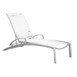 Tropitone South Beach EZ Span Ribbon Chaise Lounge with Arms - 231433RB