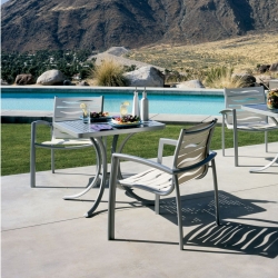 Tropitone South Beach EZ Span Wave Outdoor Dining Set for 2 - TT-SOUTHBEACH-SET1