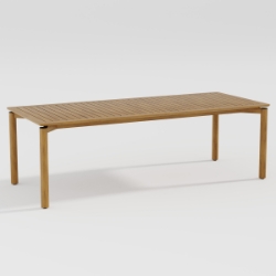 Tropitone Teak Lorca 95" x 39" Rectangular Dining Table - 1B2496