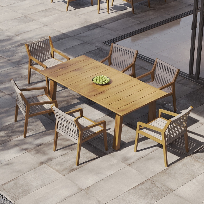teak dining set