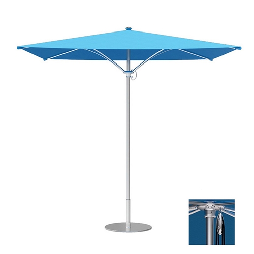 Tropitone Trace 8' Square Patio Umbrella with Pulley Lift - RS008PS
