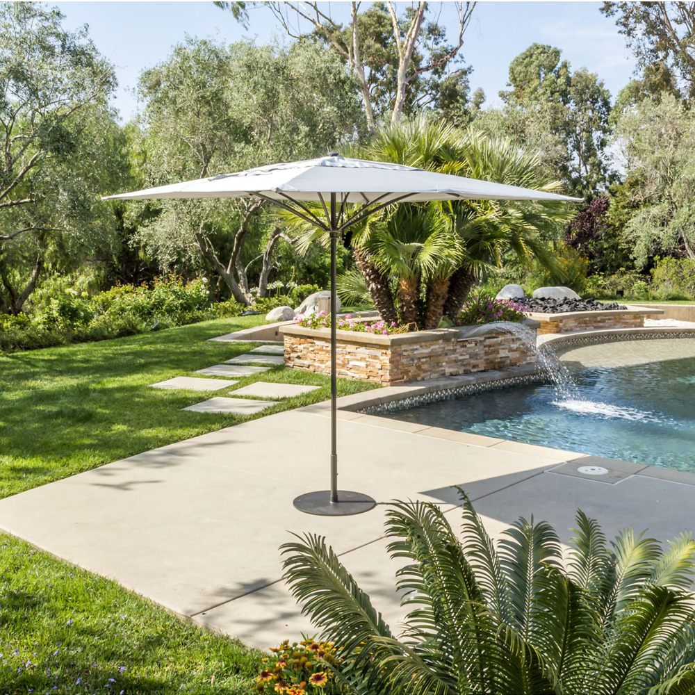 Tropitone Trace 6' Hexagon Patio Umbrella with Manual Lift and Vent - RH006MSV