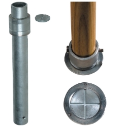 Tropitone 16" Flush Mount Gopher Sleeve for 1.5" Umbrella Pole - GP15