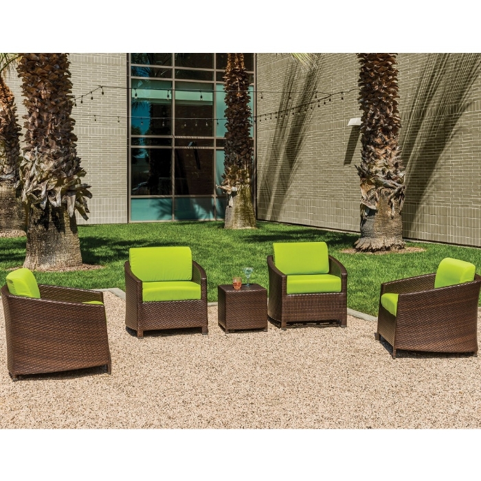 vela wicker dining chair with seat pad
