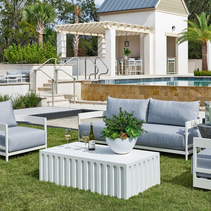 Universal Coastal Living Edisto Cocktail Table set