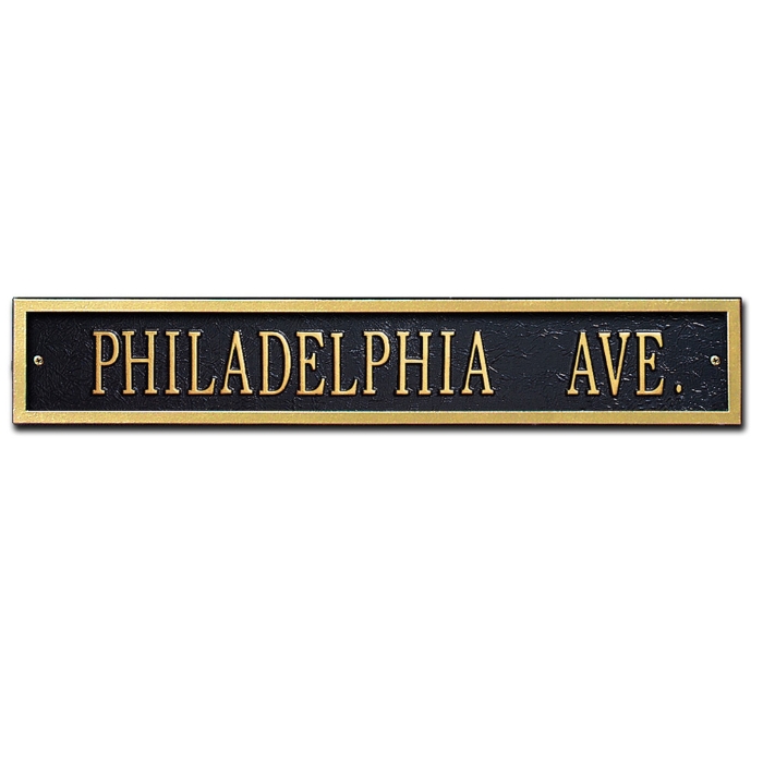 Arch Extension Estate Wall Address Plaque - One Line - 1072