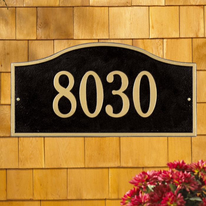 Rolling Hills Plaques Grand Wall Address Plaque - One Line - 1119