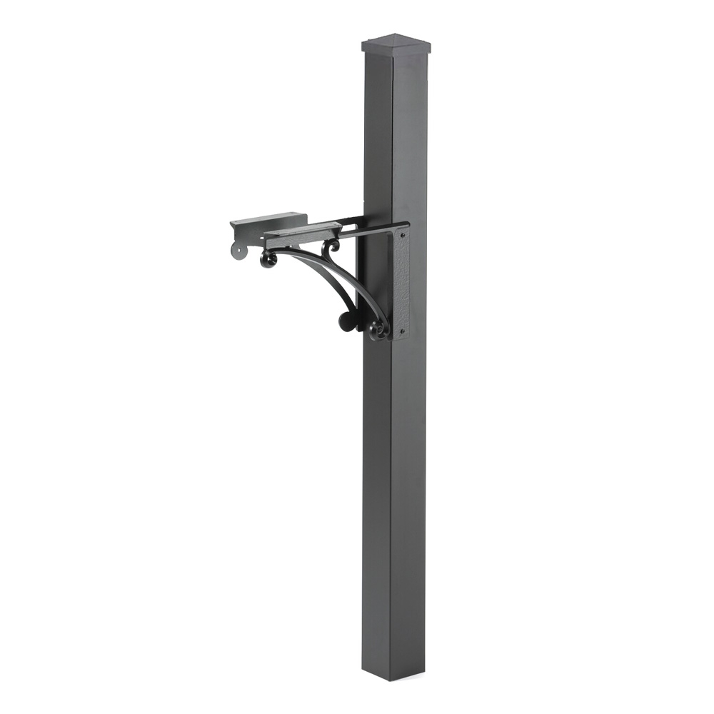 Whitehall Capitol Mailbox Superior Post and Brackets with Cap