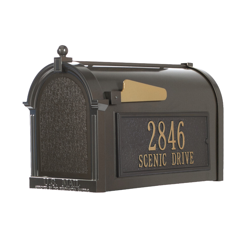 Whitehall Capitol Mailbox Side Plaque Package in Bronze