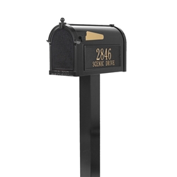 Whitehall Premium Mailbox Package in Black