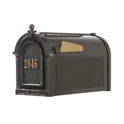 Whitehall Capitol Mailbox Door Plaque Package in Bronze
