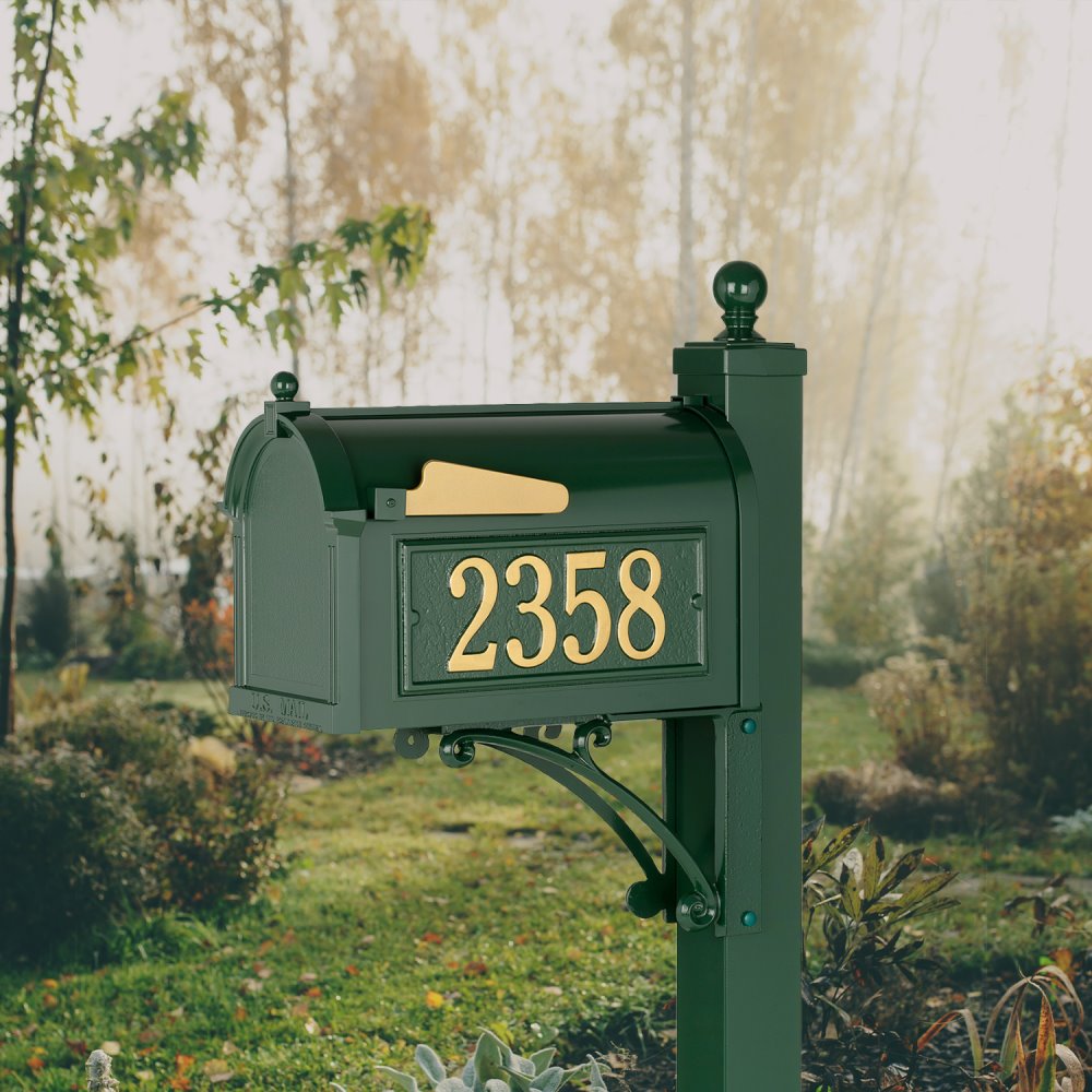 Deluxe Capitol Mailbox Package in Green - 16299