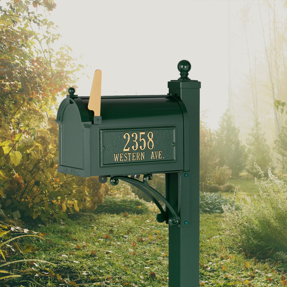 Deluxe Capitol Mailbox Package in Green - 16299