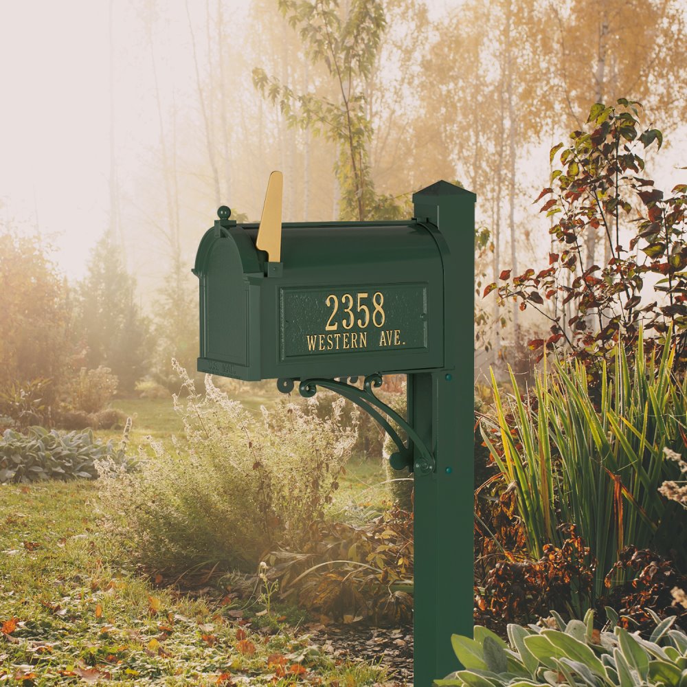 Superior Capitol Mailbox Package in Green - 16325
