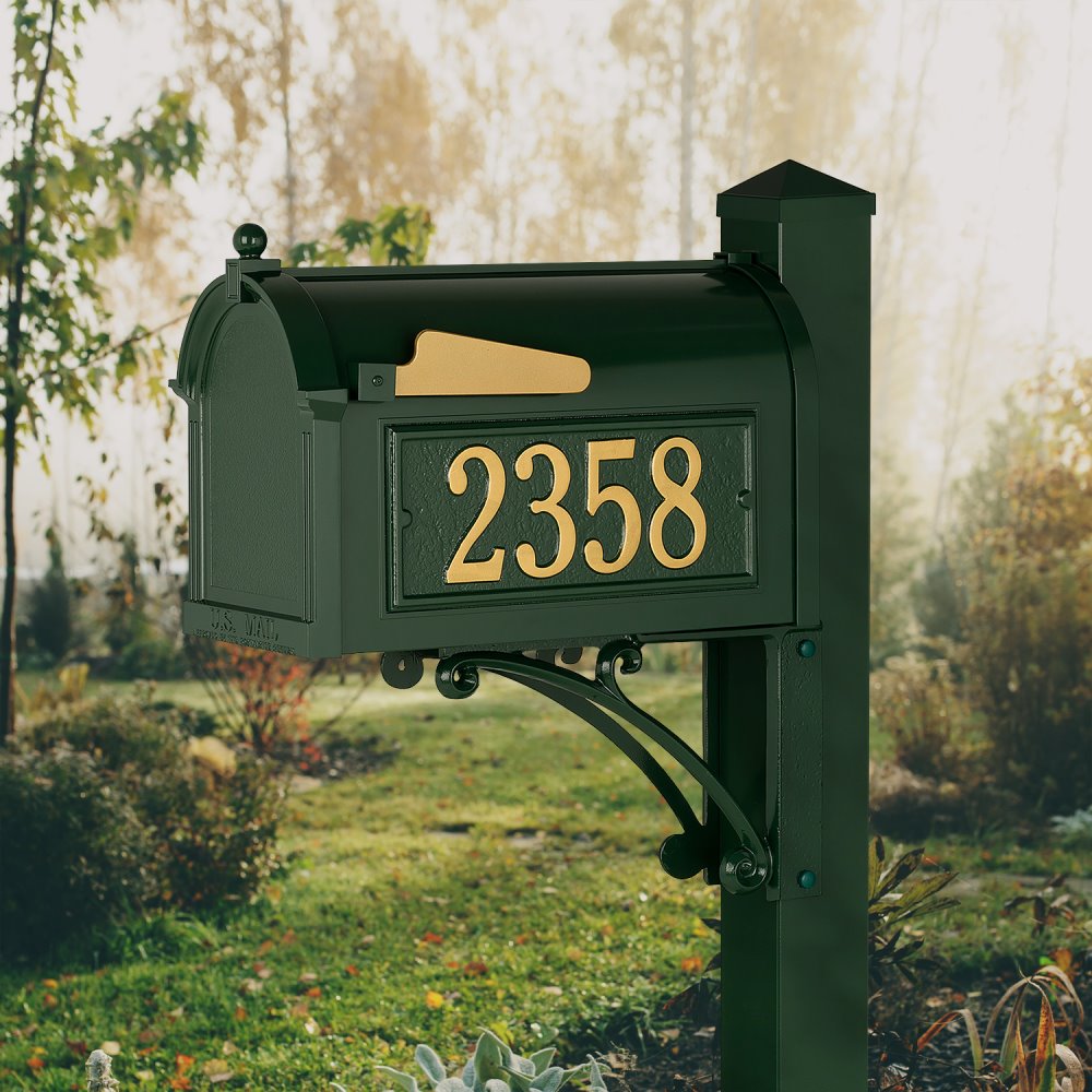 Superior Capitol Mailbox Package in Green - 16325