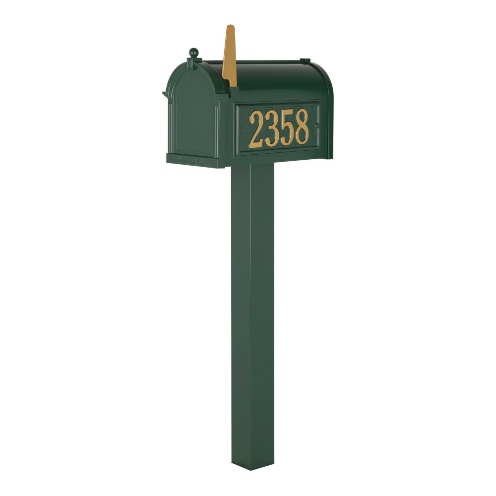 Premium Capitol Mailbox Package in Green - 16326