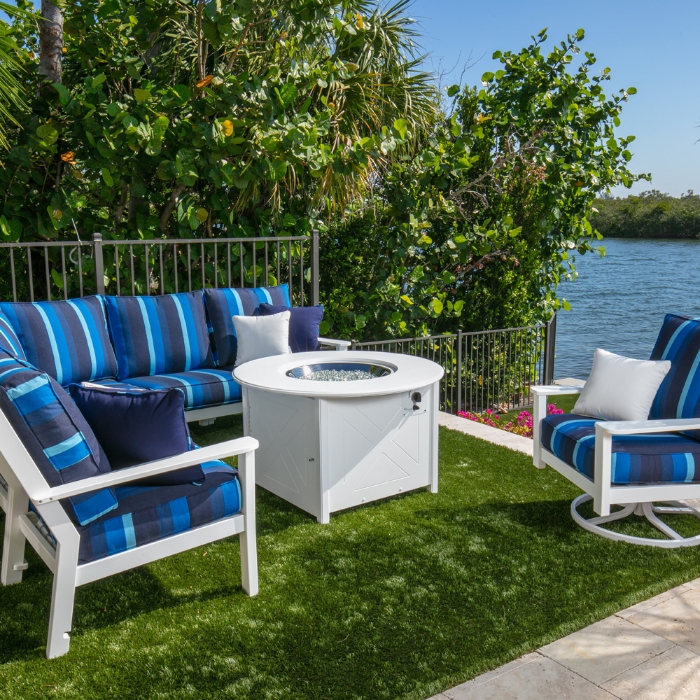 Windward marine grade polymer fire tables