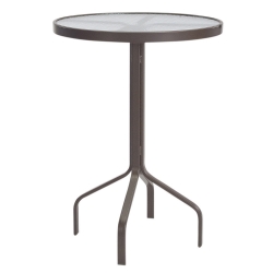 Windward Glass 30" Round Bar Dining Table - WT3018BG