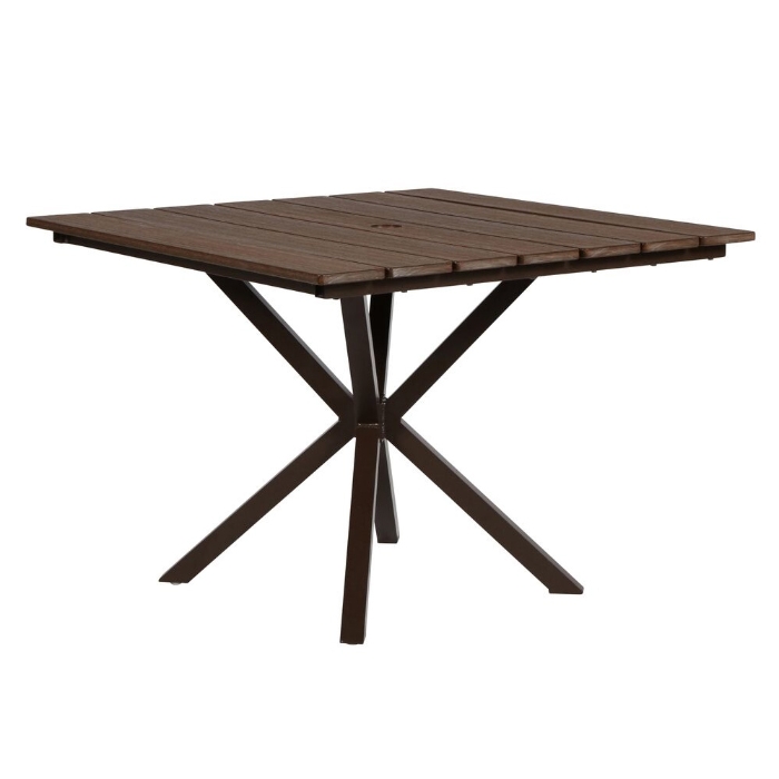 traditional slat top dining table