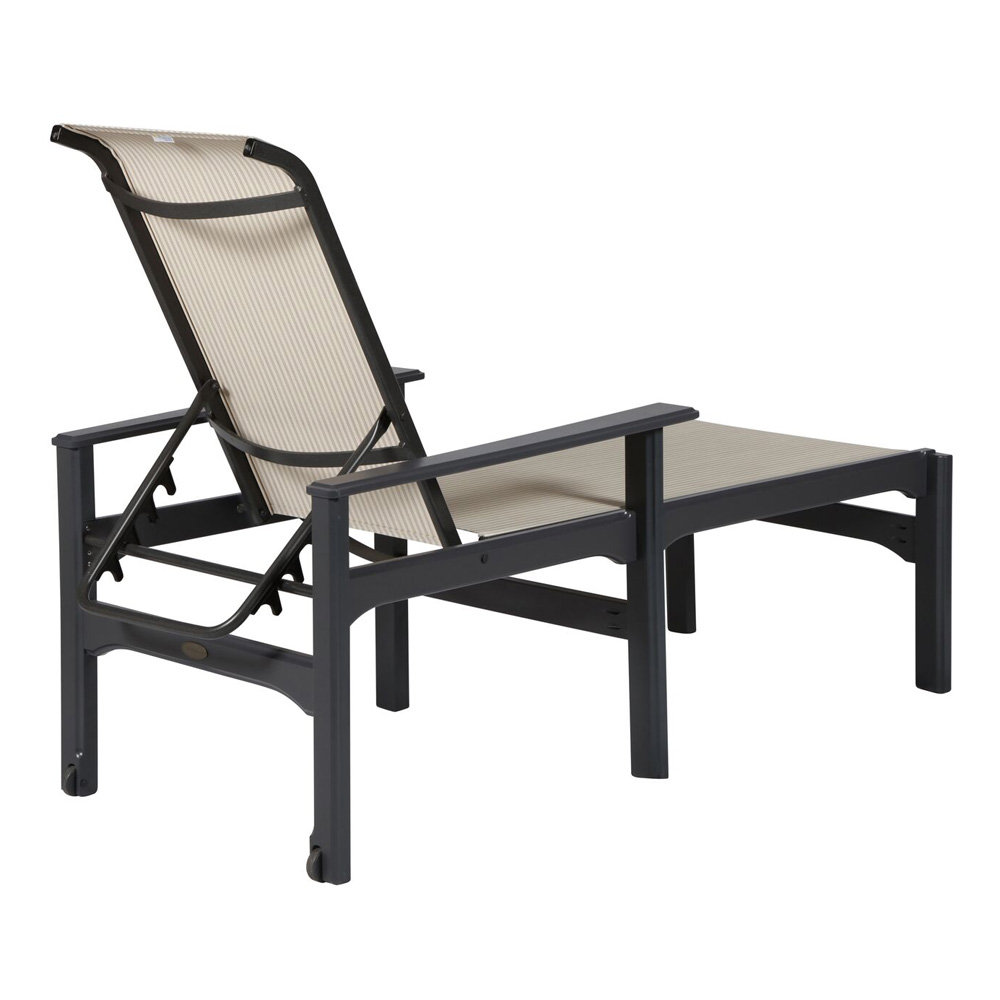 Adjustable back sling chaise